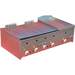 Gasgrill-kombination mit Lavasteine