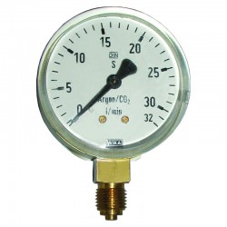 Manometer for Ar/CO2 (0-32...
