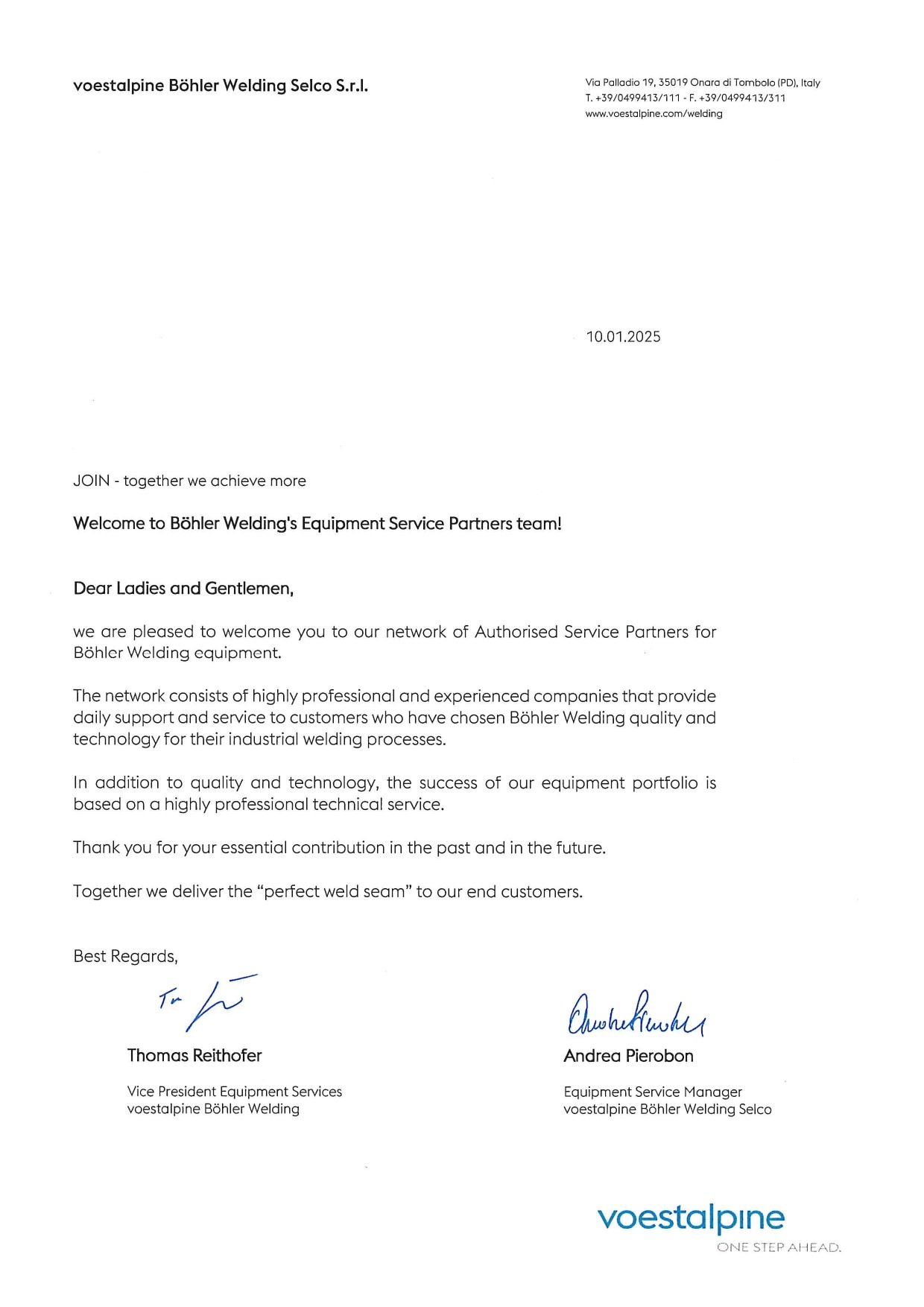 Voestalpine Böhler partner za servis opreme za zavarivanje 